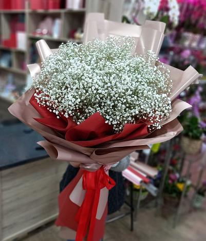 Букет цветов из: Гипсофила в Репьевке