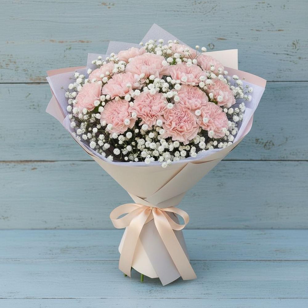 Букет цветов из: Гвоздики в Репьевке