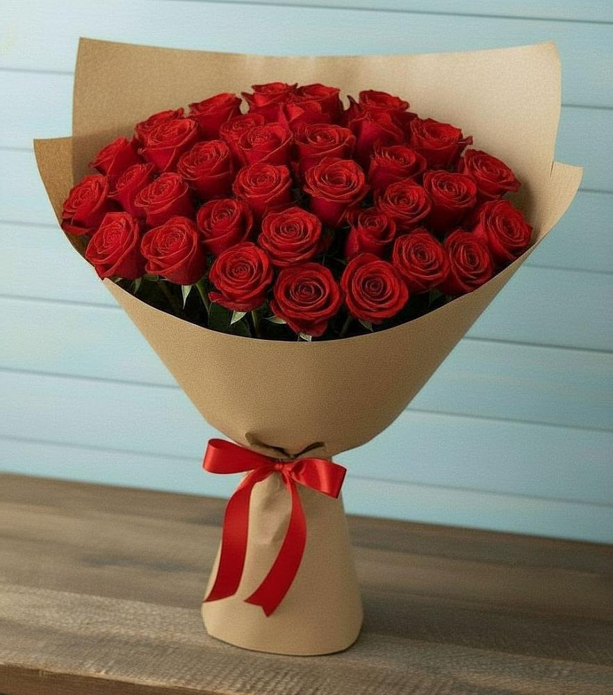 Букет Красные розы Милано в Репьевке