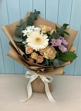 Букет цветов из:  Герберы и Хризантемы в Репьевке