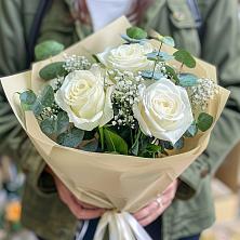 Букет Нежные грёзы в Репьевке Букет цветов из: Розы в Репьевке