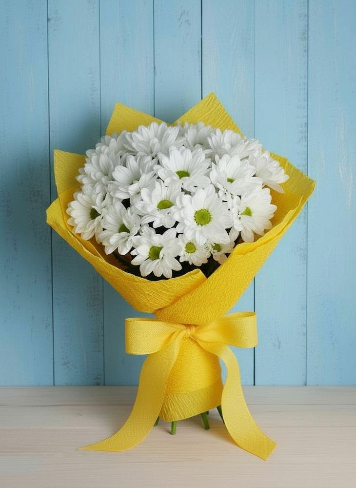 Букет цветов из: Хризантемы в Репьевке