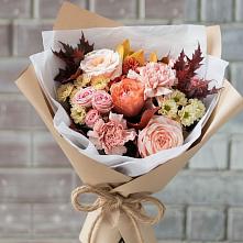 Букет цветов из:  Гвоздики, Хризантемы и Розы в Репьевке