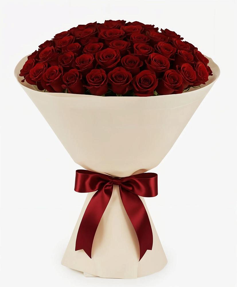 Букет 101 Бордовая роза Блэк Бакарра в Репьевке