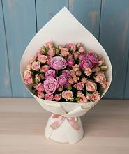 Букет цветов из:  Розы #REPLACE_PRED# Репьевке